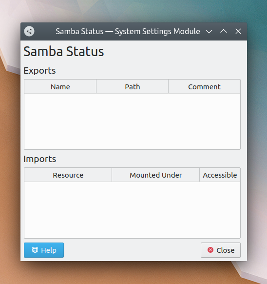 Samba monitor